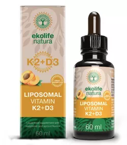 obrázek Ekolife Natura - Liposomal Vitamin K2 + D3 60ml (Lipozomální vitamín K2+ D3)
