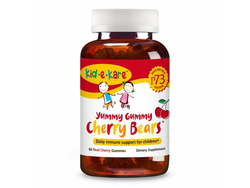 obrázek Kid-e-Kare - Třešňoví gumídci s divokým oregánem a černuchou pro podporu imunity, 60 ks