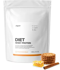 obrázek Vilgain Diet Whey med a skořice 1000 g