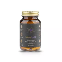 obrázek NaturLabs Železo chelátové + vitamín B9 - 60 kapslí