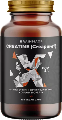 obrázek BrainMax Creatine Creapure, kreatin monohydrát, 100 kapslí