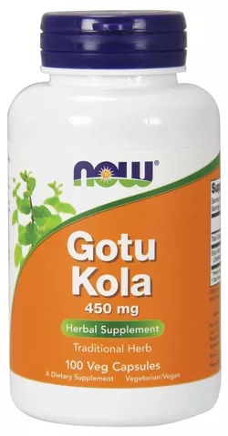 obrázek NOW® Foods NOW Gotu Kola, 450 mg, 100 rostlinných kapslí