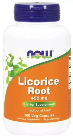 obrázek NOW® Foods NOW Licorice Root (lékořice) 450mg 100 kapslí