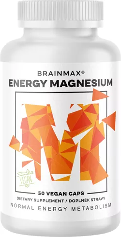 obrázek BrainMax Energy Magnesium, 1000 mg, Hořčík Malát 200 mg