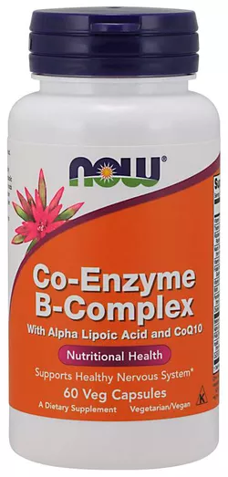 obrázek NOW® Foods NOW Co-Enzyme Vitamin B-komplex (aktivní koenzymová forma), 60 rostlinných kapslí