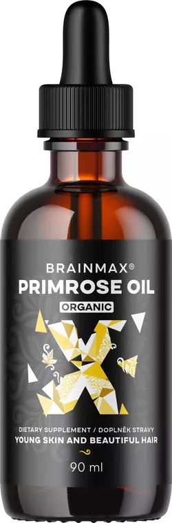 obrázek BrainMax Primrose oil BIO, pupálkový olej, 90 ml