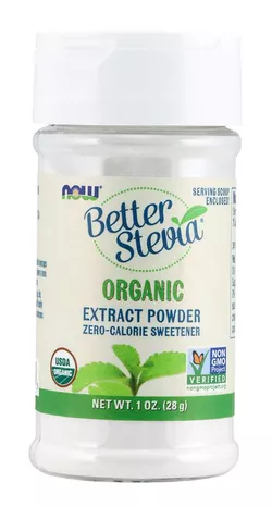 obrázek NOW® Foods NOW Better Stevia Extract Powder, Organic, 28 g