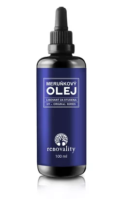 obrázek Renovality - Meruňkový olej za studena lisovaný, 100ml s pumpičkou