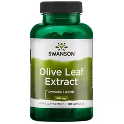obrázek Swanson Olive Leaf Extract 500mg (Extrakt z olivových listů), 120 kapslí