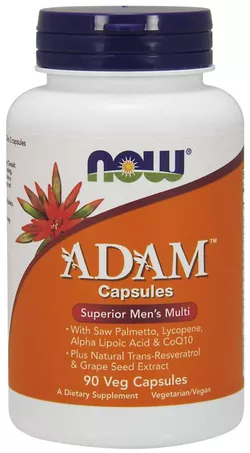 obrázek Now® Foods NOW Adam, Multivitamin pro muže, 90 rostlinných kapslí