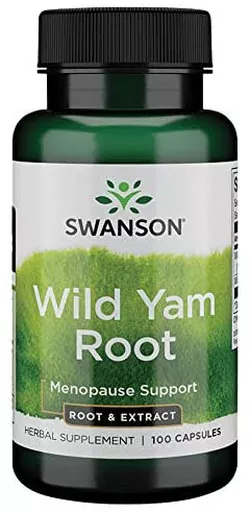 obrázek Swanson Wild Yam Root (Smldinec chlupatý), 100 kapslí