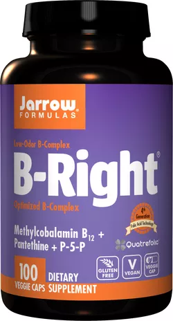 obrázek Jarrow Formulas Jarrow B-Right, Koenzym B komplex, 100 rostlinných kapslí