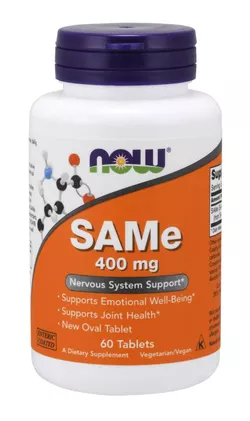 obrázek NOW® Foods NOW SAMe (S-adenosylmethionin), 400 mg, 60 tablet