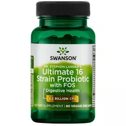 obrázek Swanson Dr.Stephen Langer's Ultimate 16 probiotických kmenů v komplexu s prebiotiky FOS (podpora trávení)