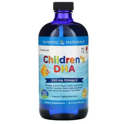 obrázek Nordic Naturals Children's DHA, Omega 3 pro děti - jahoda, 530mg, 473 ml