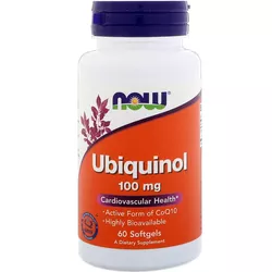 obrázek NOW® Foods NOW Ubiquinol, Kaneka, 100mg, 60 softgel kapslí