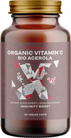 obrázek BrainMax Organic Vitamin C BIO Acerola, vitamín C z Aceroly, 60 kapslí