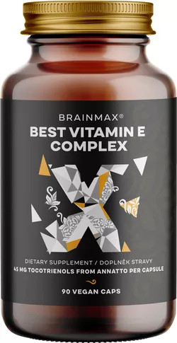 obrázek BrainMax Best Vitamin E Complex, 90 rostlinných kapslí