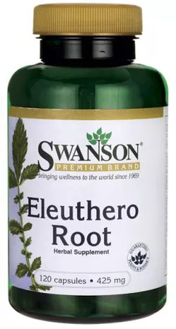 obrázek Swanson Eleuthero Root (Sibiřský ženšen), 425 mg, 120 kapslí