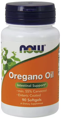 obrázek NOW® Foods NOW Oregano Oil (oreganový olej), 90 enterosolventních softgel kapslí