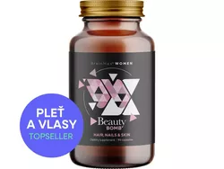 obrázek BrainMax Women Beauty Bomb, vlasy, nehty, pleť,  90 rostlinných kapslí