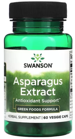 obrázek Swanson Asparagus Extrakt (chřest), 60 kapslí