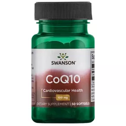 obrázek Swanson CoQ10 (Koenzym Q10), 100 mg, 50 softgelových kapslí