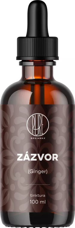obrázek BrainMax Pure Zázvor, Ginger, tinktura 1:1, 100 ml