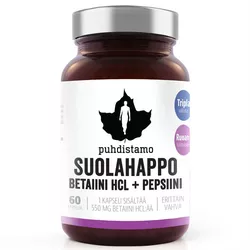 obrázek Puhdistamo - Betaine HCL (Betain HCl + Pepsin) - 60 kapslí