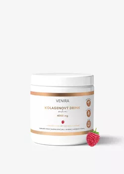 obrázek VENIRA kolagenový drink pro vlasy, nehty a pleť - malina, 189 g, 30 dávek
