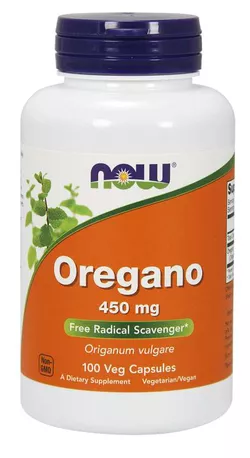 obrázek Now® Foods NOW Oregano, 450 mg, 100 rostlinných kapslí
