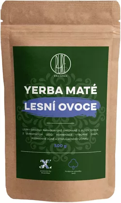 obrázek BrainMax Pure Organic Yerba Maté - Lesní ovoce, 500 g