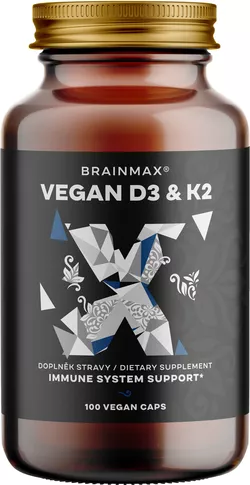 obrázek BrainMax Vegan Vitamin D3 & K2 4000 IU
