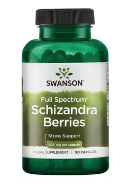 obrázek Swanson Schizandra Berries (Klanopraška čínská), 525 mg, 90 kapslí