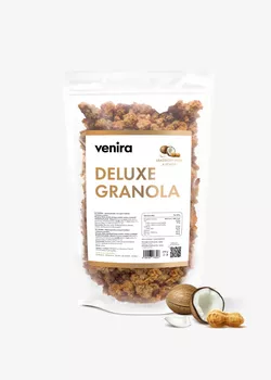 obrázek VENIRA deluxe granola, arašídový krém a kokos, 350 g