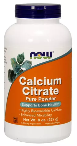 obrázek NOW® Foods NOW Calcium Citrate Pure Powder (čistý prášek), 227g