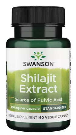 obrázek Jarrow Formulas Swanson Shilajit Extrakt - 400 mg, 60 rostlinných kapslí