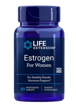 obrázek Life Extension Estrogen for Women, estrogen pro ženy, 30 vegetariánských tablet