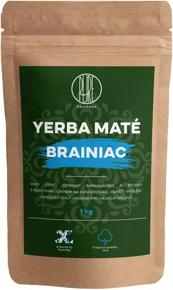 obrázek BrainMax Pure Organic Yerba Maté - Brainiac, 1000 g