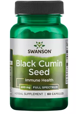 obrázek Swanson Black Cumin Seed (Černucha setá), 400 mg, 60 kapslí