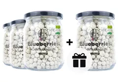 obrázek 3+1 ZDARMA: BrainMax Pure Borůvky v bílé čokoládě, BIO, 165 g