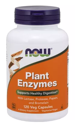 obrázek Now® Foods NOW Plant Enzymes, rostlinné enzymy, 120 rostlinných kapslí