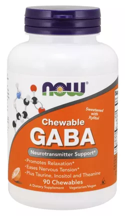 obrázek Now® Foods NOW GABA (kyselina gama-aminomáselná) 500 mg + Taurin, Inositol a L-Theanin