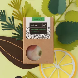 obrázek Caltha - Tuhé mýdlo meduňka, spirulina a chlorella, 100 g