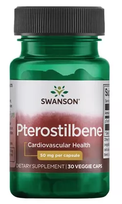obrázek Swanson Pterostilben - 50 mg, 30 rostlinných kapslí