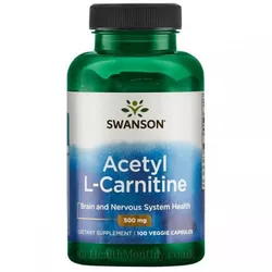 obrázek Swanson Acetyl-L-Carnitine 500mg, 100 kapslí