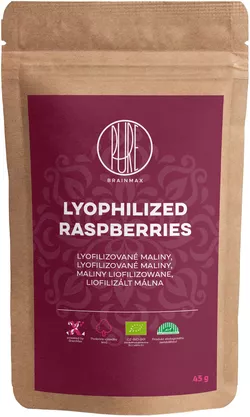 obrázek BrainMax Pure Lyofilizované maliny, 45 g