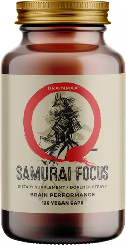 obrázek BrainMax Samurai Focus, 120 rostlinných kapslí