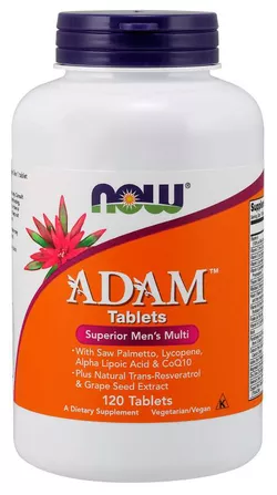 obrázek Now® Foods NOW Adam, Multivitamin pro muže, 120 tablet