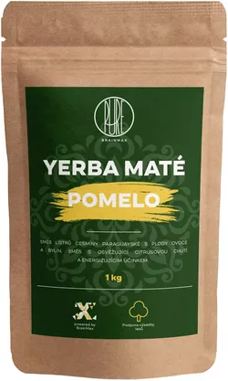 obrázek BrainMax Pure Organic Yerba Maté - Pomelo, 1000 g